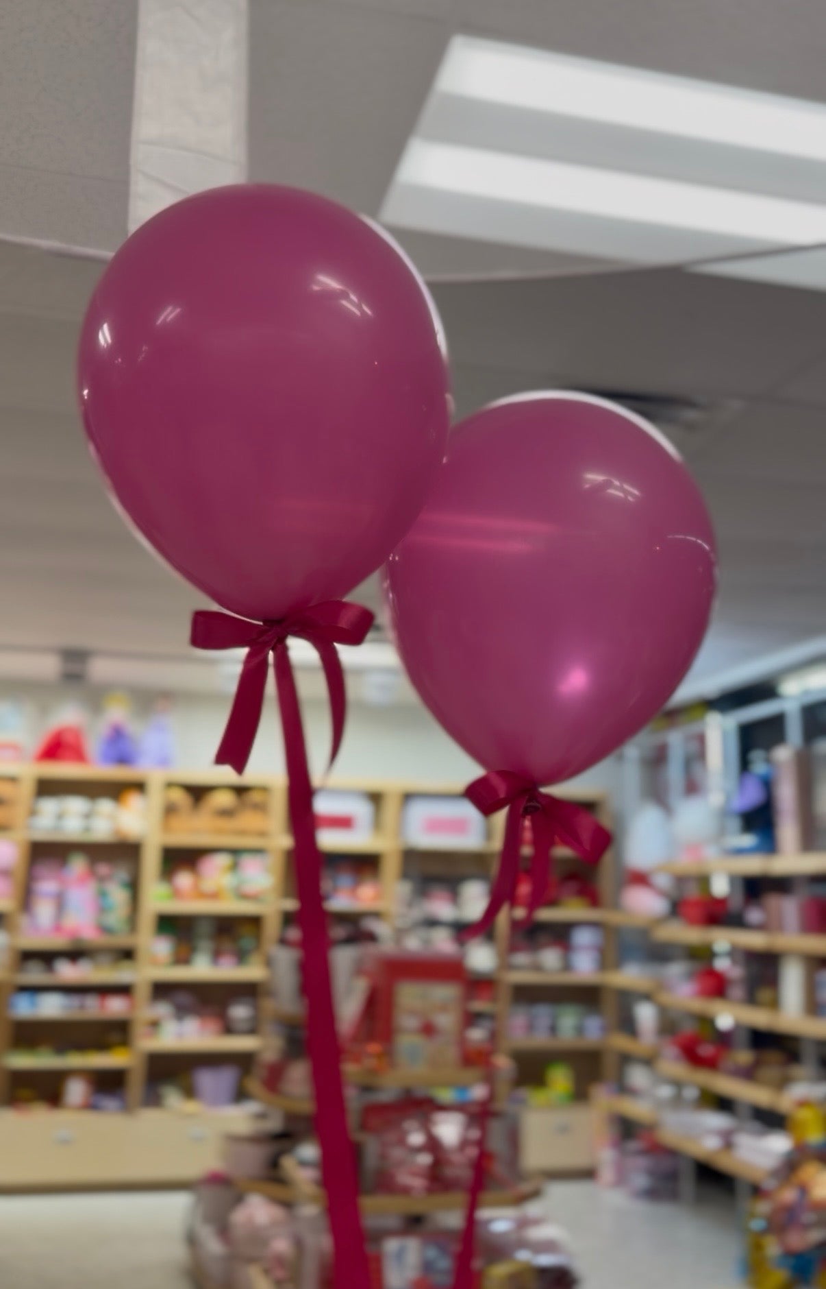 1 Latex Balloon Size 12" w/Helium & Signature Satin Ribbon