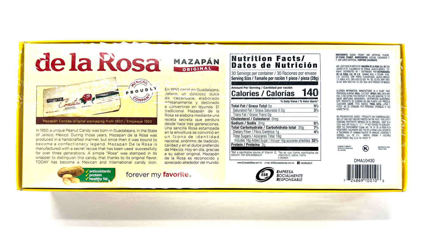 De La Rosa - Mazapán De Caramelo De Maní Original