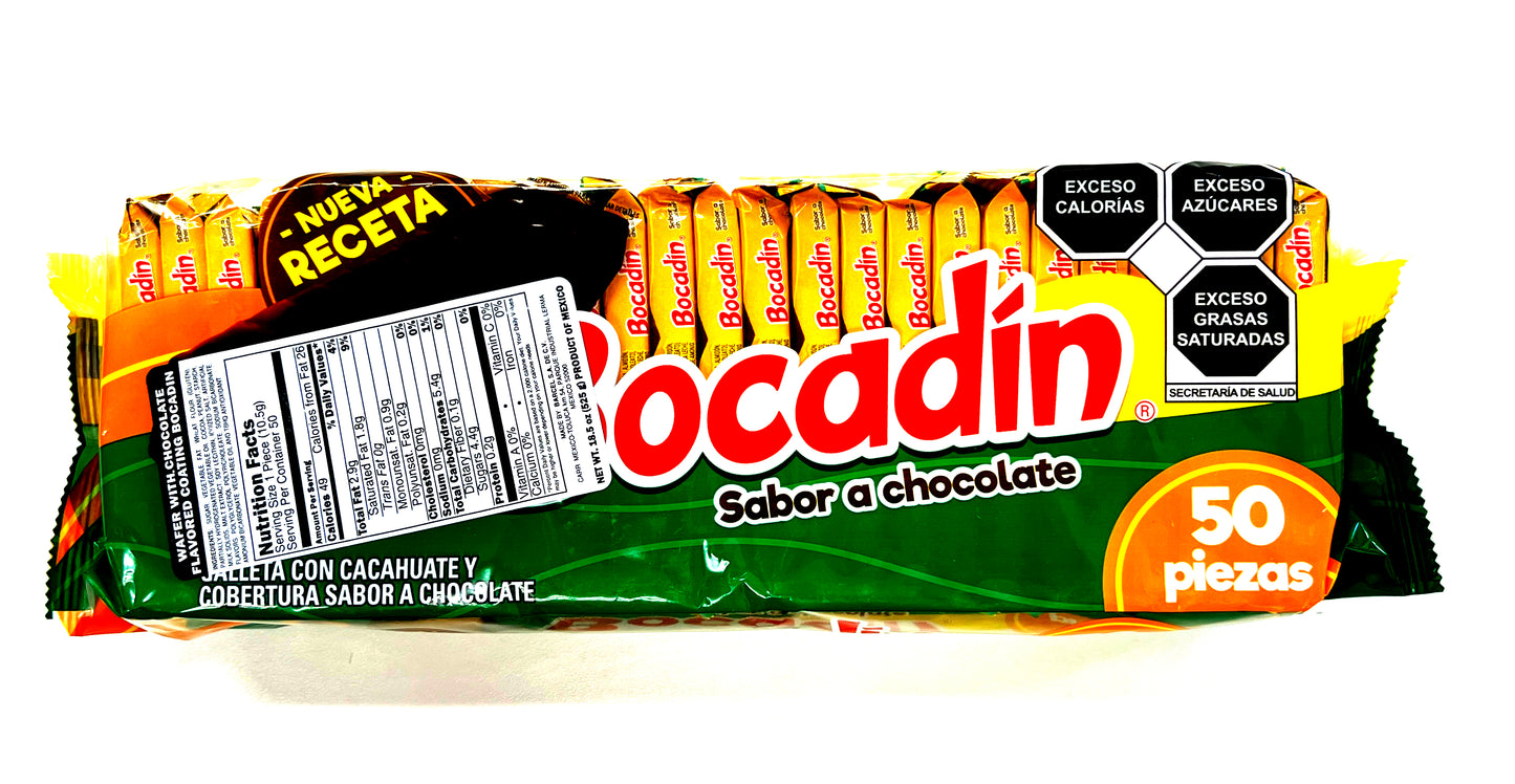 Bocadin Sabor a Chocolate - 50 Pcs - 50 Piezas